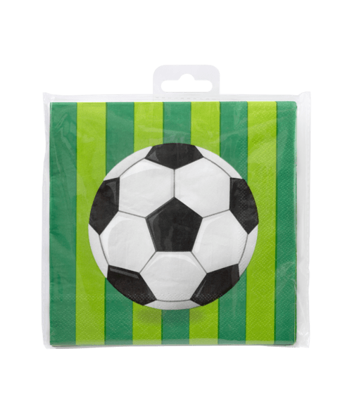 Voetbal Servetten 16cm 16st van Paper Dreams koop je bij Partywinkel