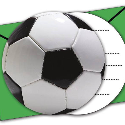 Voetbal Uitnodigingen Versiering 6st van Procos koop je bij Partywinkel
