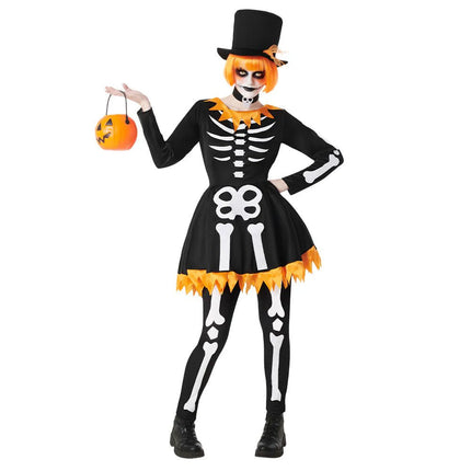 Volwassenenkostuum Funky skeleton van Boland koop je bij Partywinkel