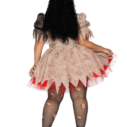 Voodoo Pop Jurk Dames Plus Size Leg Avenue van Leg Avenue koop je bij Partywinkel