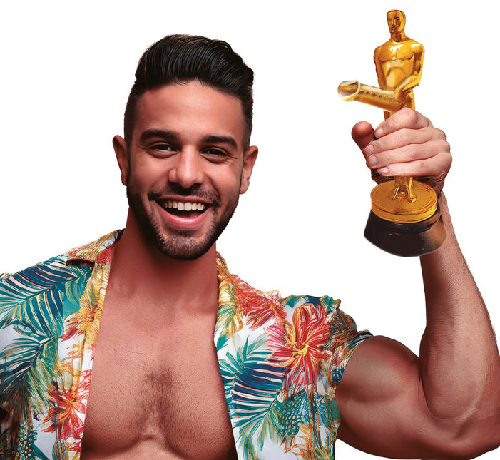 Vrijgezellenfeest Standbeeld Goud 20cm van Fiestas Guirca koop je bij Partywinkel