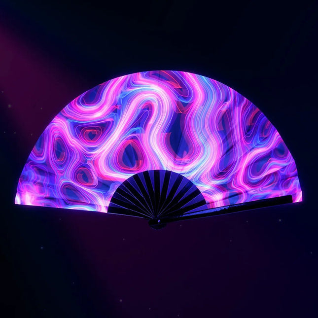 Waaier Rave trip XL (64 cm) van Boland koop je bij Partywinkel