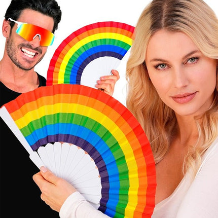 Waaier Regenboog van Widmann koop je bij Partywinkel