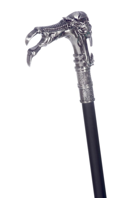 Zwart Zilveren Wandelstok Klauw van Wilbers & Wilbers koop je bij Partywinkel