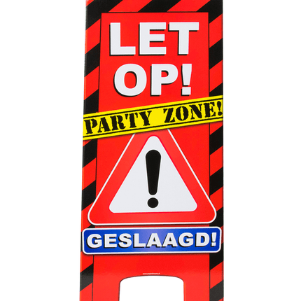 Warning Sign Geslaagd Verkeersbord 62,5cm van Paper Dreams koop je bij Partywinkel