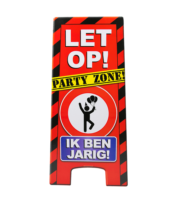Warning Sign Ik Ben Jarig 62,5cm van Paper Dreams koop je bij Partywinkel
