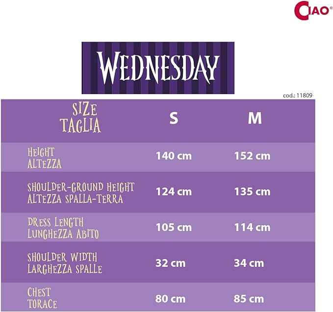 Wednesday Addams Baljurk Dames van Ciao International koop je bij Partywinkel