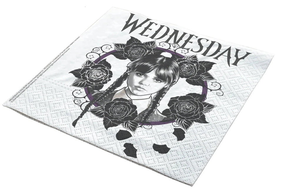 Wednesday Servetten 33cm 20st van VDV Benefit koop je bij Partywinkel