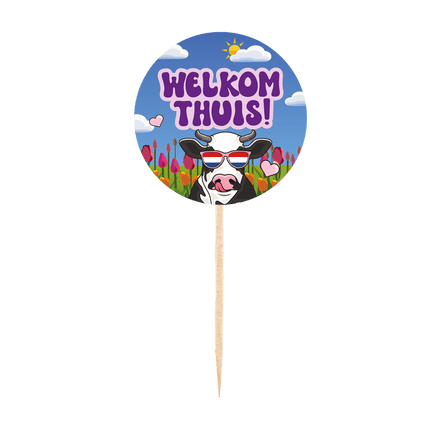 Welkom Thuis Cocktailprikkers Gekleurd 25st van WeFiesta koop je bij Partywinkel