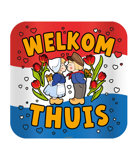 Welkom Thuis Deurbord 50cm van Paper Dreams koop je bij Partywinkel