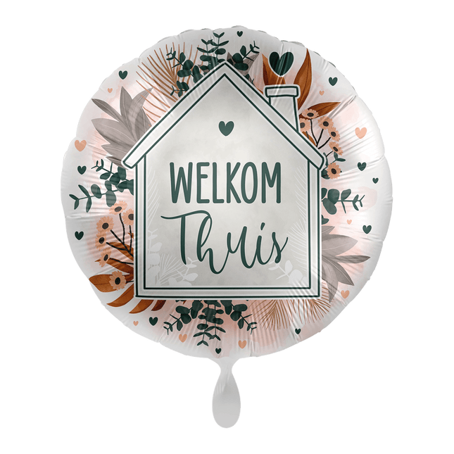 Welkom Thuis Helium Ballon Leeg 43cm van Premioloon koop je bij Partywinkel