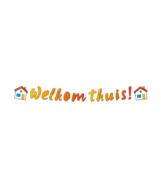 Welkom Thuis Letterslinger 2,5m van Paper Dreams koop je bij Partywinkel