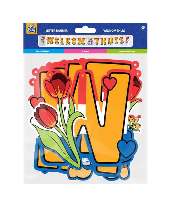 Welkom Thuis Letterslinger 3m van Paper Dreams koop je bij Partywinkel