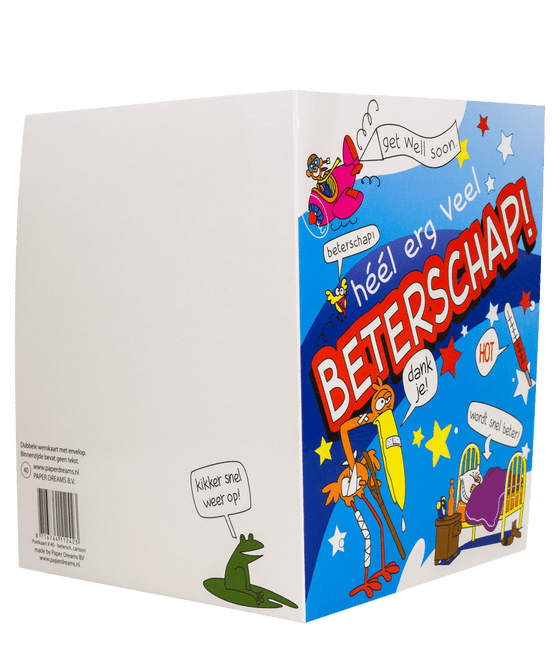 Wenskaart Beterschap 16,5cm van Paper Dreams koop je bij Partywinkel