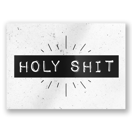 Wenskaart Holy Shit 15cm van Paper Dreams koop je bij Partywinkel