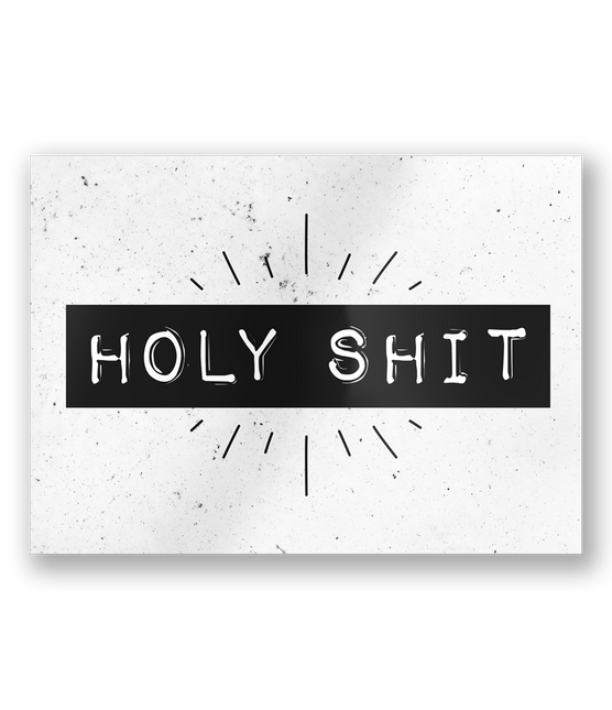 Wenskaart Holy Shit 15cm van Paper Dreams koop je bij Partywinkel