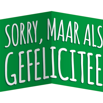 Wenskaart Oeps Vergeten 17cm van Paper Dreams koop je bij Partywinkel