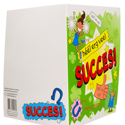 Wenskaart Succes 16,5cm van Paper Dreams koop je bij Partywinkel