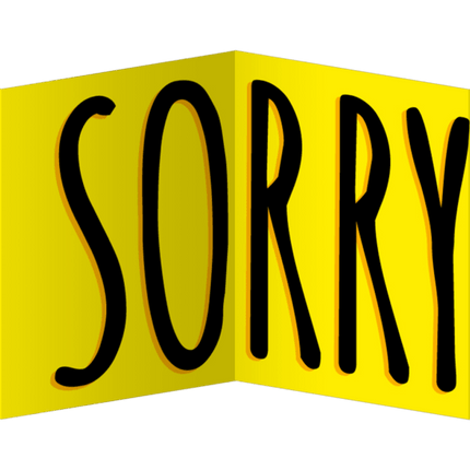 Wenskaart Vergeten 17cm van Paper Dreams koop je bij Partywinkel