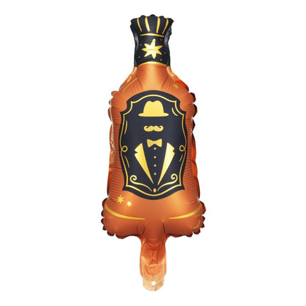 Whiskey Fles Helium Ballon Leeg 12cm van Partydeco koop je bij Partywinkel