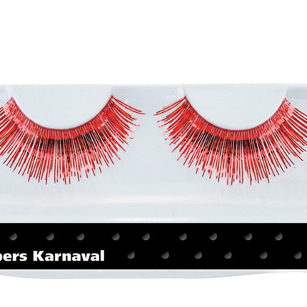 Rode Nep Wimpers Lametta van Wilbers & Wilbers koop je bij Partywinkel