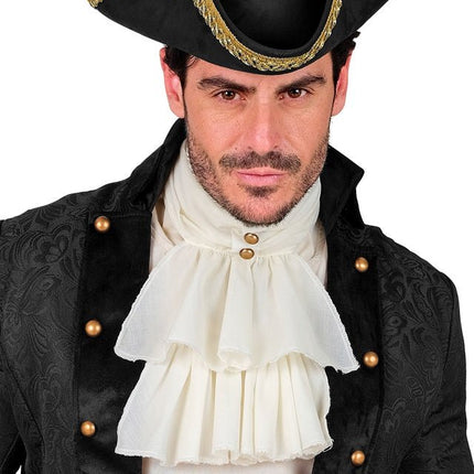 Wit Beige Jabot van Widmann koop je bij Partywinkel