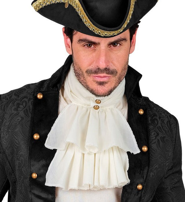 Wit Beige Jabot van Widmann koop je bij Partywinkel