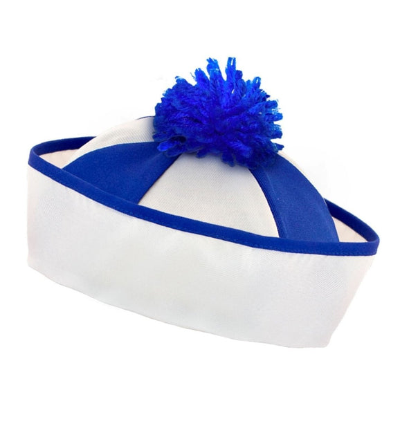 Wit Blauwe Muts Kapitein van Widmann koop je bij Partywinkel