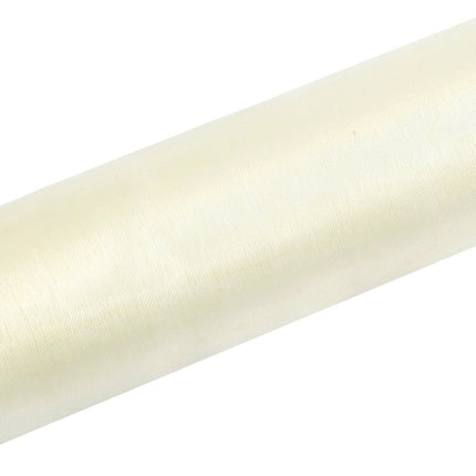Wit Pastel Organza Stof 16cm 9m van Partydeco koop je bij Partywinkel