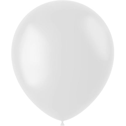 Witte Ballonnen Coconut White 33cm 100st van Folat koop je bij Partywinkel