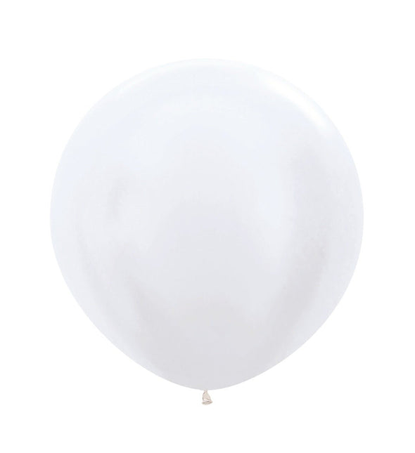Witte Ballonnen Pearl 61cm 3st van Sempertex koop je bij Partywinkel