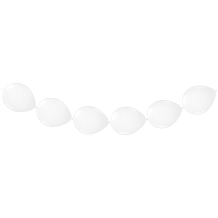 Witte Ballonnenslinger 3m 8st van Folat koop je bij Partywinkel