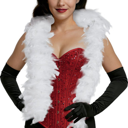 Witte Boa Veren 80gr van Fiestas Guirca koop je bij Partywinkel