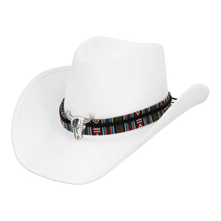 Witte Cowboy Hoed Luxe van Boland koop je bij Partywinkel