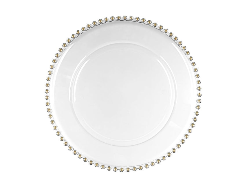 Witte Dienblad Witte Parel 32cm van Partydeco koop je bij Partywinkel