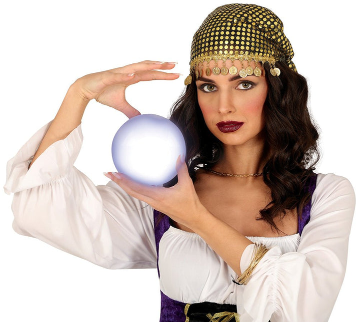 Witte Glazenbol 12cm van Fiestas Guirca koop je bij Partywinkel