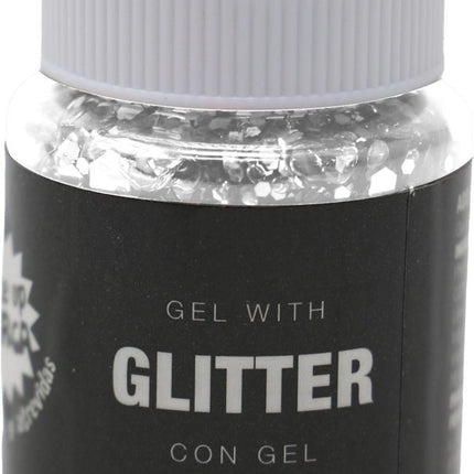 Witte Glitter Gel 20g van Fiestas Guirca koop je bij Partywinkel