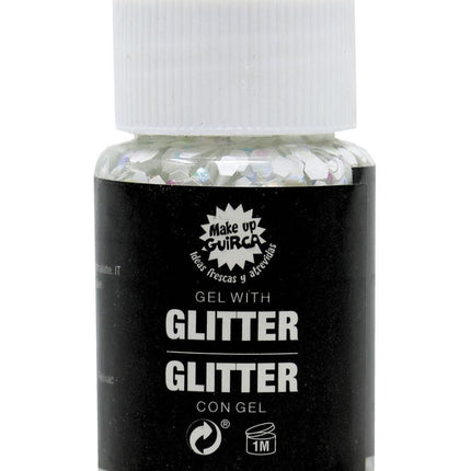 Witte Glitter Gel 20g van Fiestas Guirca koop je bij Partywinkel