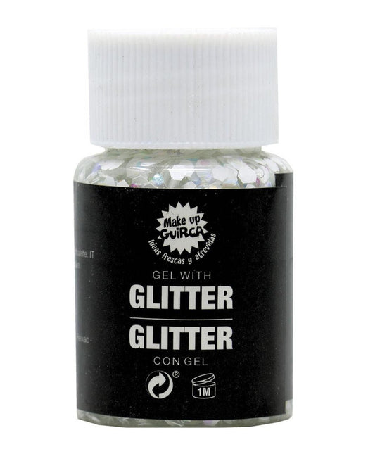 Witte Glitter Gel 20g van Fiestas Guirca koop je bij Partywinkel