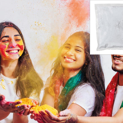 Witte Holi Poeder 200gr van Fiestas Guirca koop je bij Partywinkel