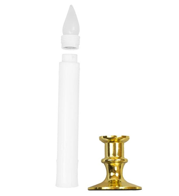 Witte Kaarsen Flikkerend Licht 6st van Widmann koop je bij Partywinkel