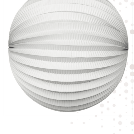 Witte Lampion 25cm van WeFiesta koop je bij Partywinkel