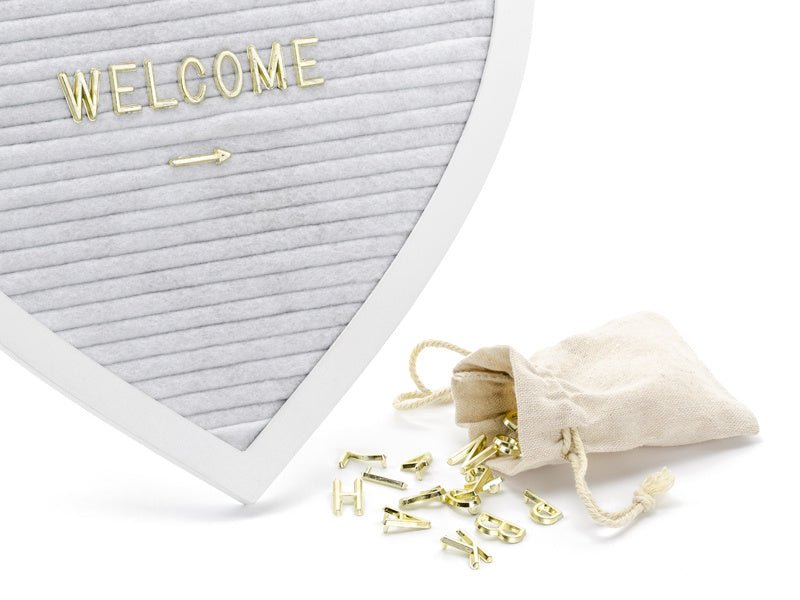 Witte Letterbord Hartje 31cm van Partydeco koop je bij Partywinkel