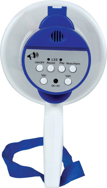 Witte Megafoon van Fiestas Guirca koop je bij Partywinkel