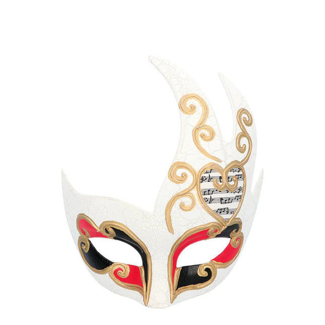 Witte Oogmasker Venice Musica - Partywinkel - 8712026002105