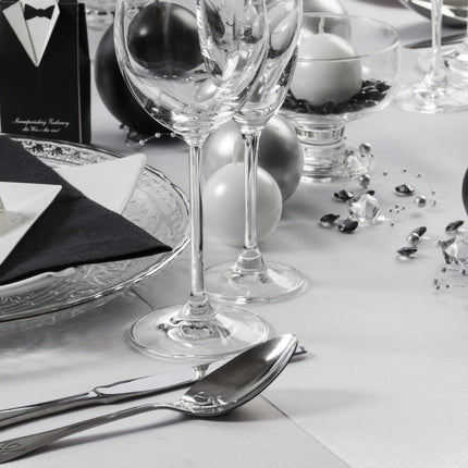 Witte Tafelloper 36cm 9m van Partydeco koop je bij Partywinkel