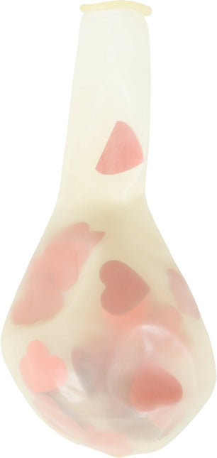 Zak van 10 ballonnen met hartjes confetti van Fiestas Guirca koop je bij Partywinkel