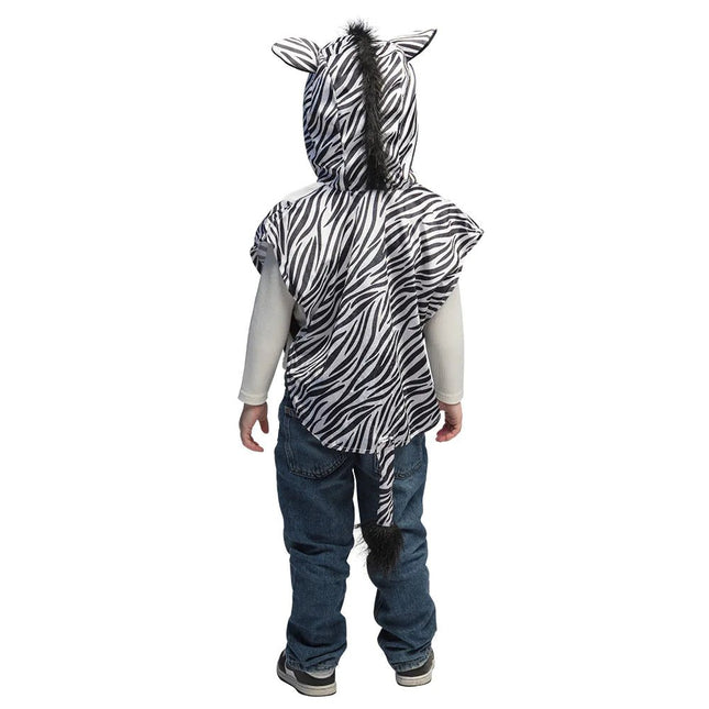 Zebra Poncho Kind van Boland koop je bij Partywinkel
