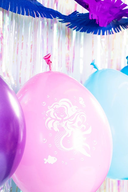 Zeemeermin Ballonnen 30cm 8st van Folat koop je bij Partywinkel