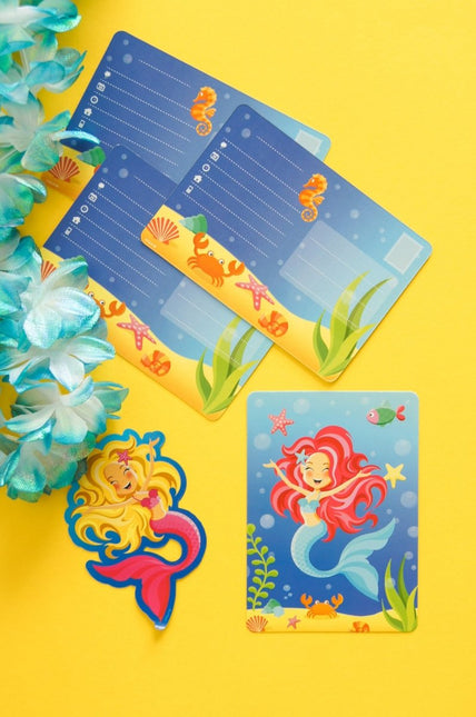 Zeemeermin Uitnodigingen Feest 8st van Folat koop je bij Partywinkel